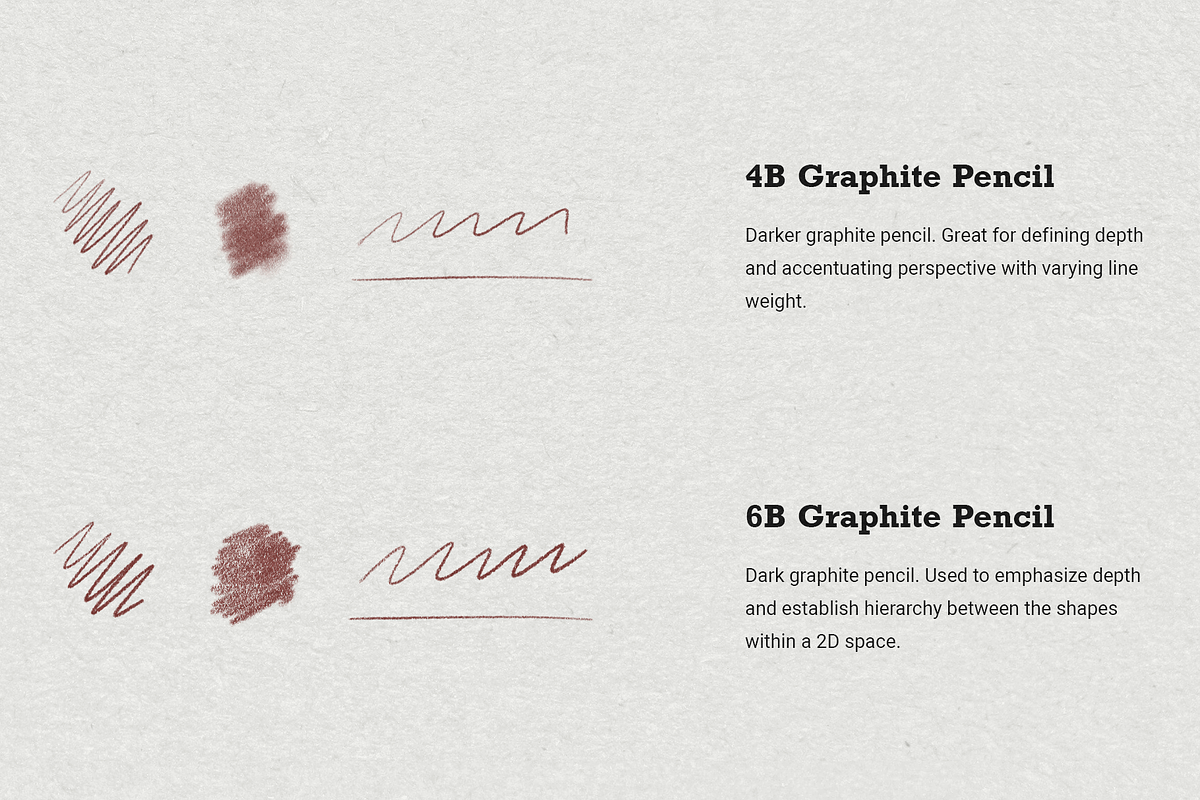 Molivee Pencil Brushes for Procreate, a Brush Add-On by Jinro (Photo 4 of 16)