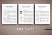 Modern Resume CV Template Word Pages, a Resume Template by The Creative Resume (Thumbnail 3 of 8)