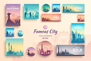 Famous Cities Landscape Collection, an Illustration by Chuhastock (Thumbnail 1 of 15)