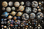 Galaxy collage creator, an Object Graphic by Chikovnaya (Thumbnail 12 of 21)