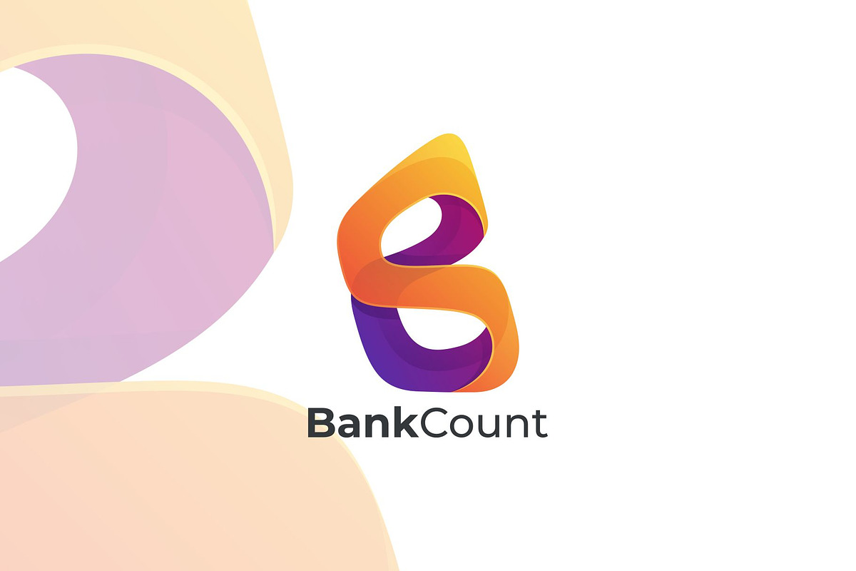 Bank Count Gradient Colorful Style, a Branding & Logo Template by ModalTampang