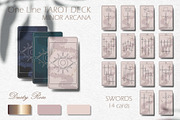 ONE LINE Tarot Deck - 3 colors, an Illustration by Evgenia Pichkur (Thumbnail 5 of 19)