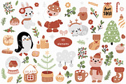 Christmas collection with animals, a Graphic by rosypatterns (Thumbnail 3 of 9)