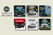 Car rental instagram stories bundle, a Social Media Template by MnGfx (Thumbnail 1 of 4)