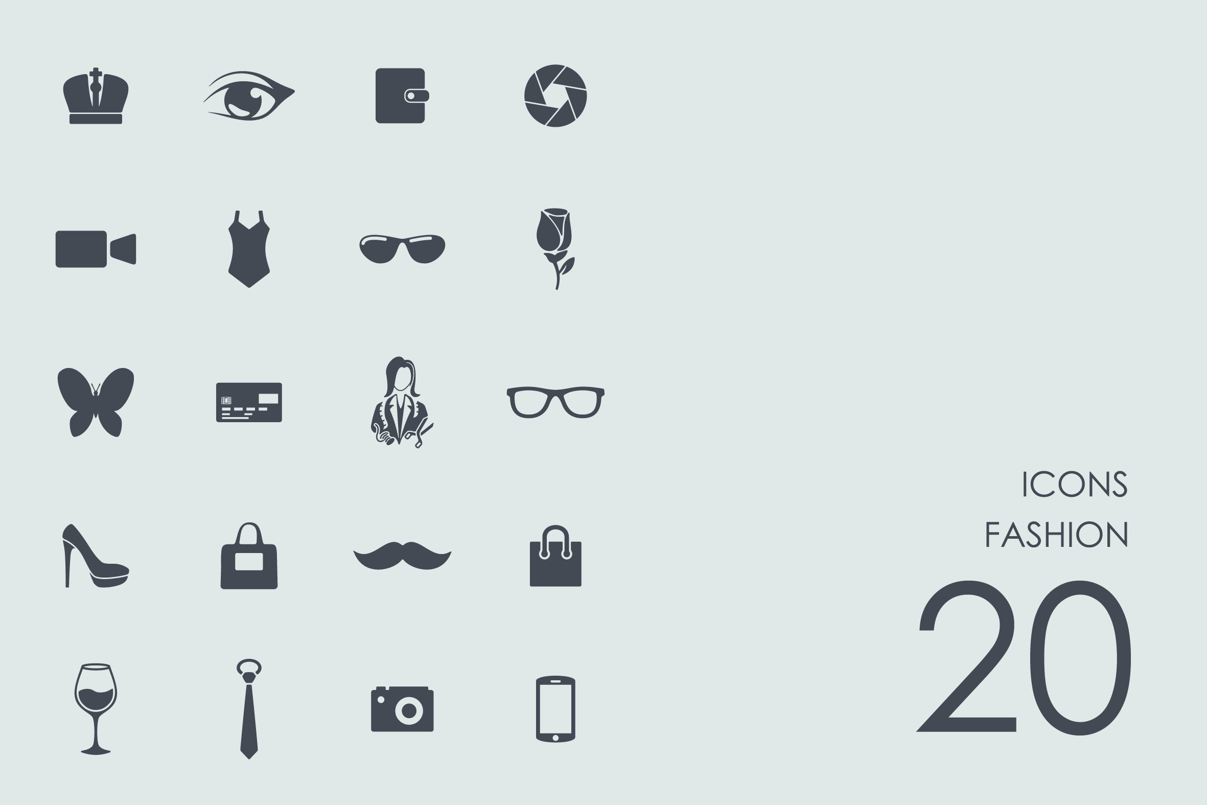Fashion Icons by Palau  Creative Market