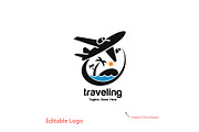 Travel Agency Logo Template, a Branding & Logo Template by YUDesignStore (Thumbnail 2 of 7)