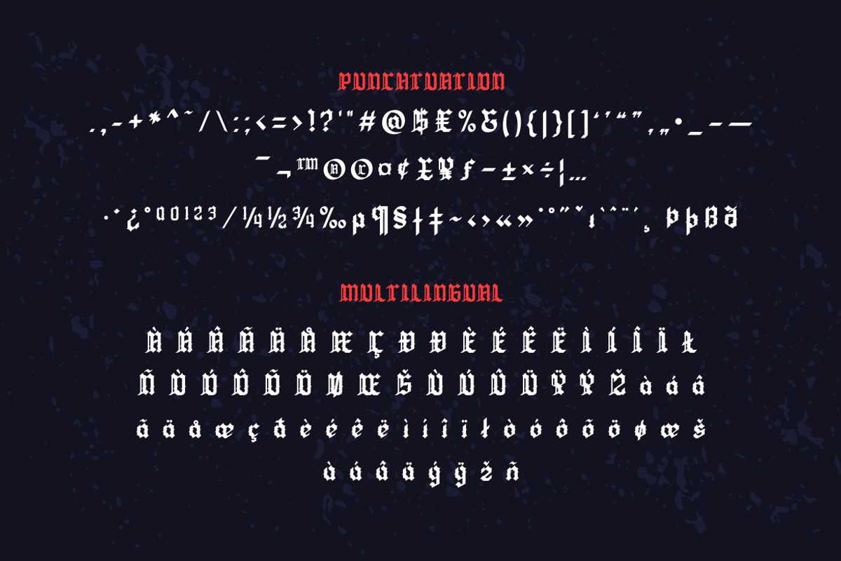 QIUBA Blackletter font, a Blackletter Font by twinstd (Photo 11 of 13)