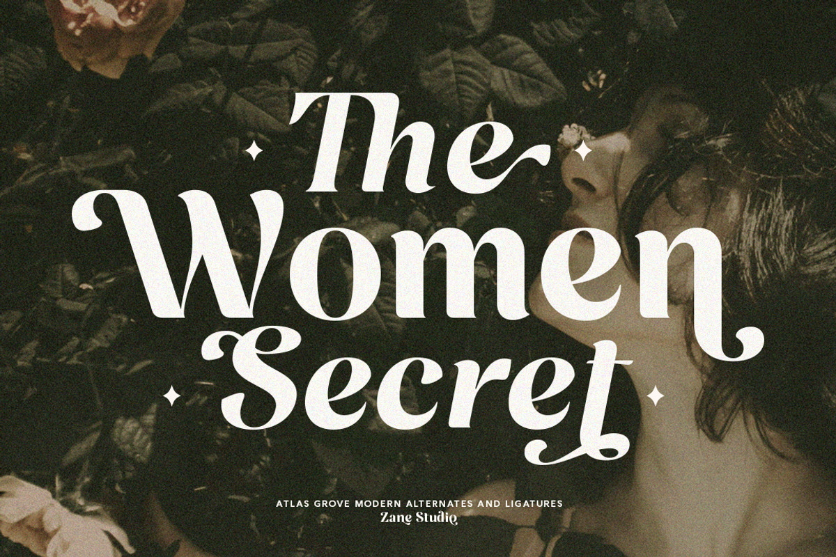 Atlas Grove-Alternates and Ligatures, a Serif Font by Zane Studio (Photo 6 of 22)