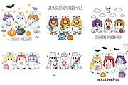 Funny Witch Nurse Ghost Clipart, an Illustration by DreamArtGraphic (Thumbnail 2 of 4)