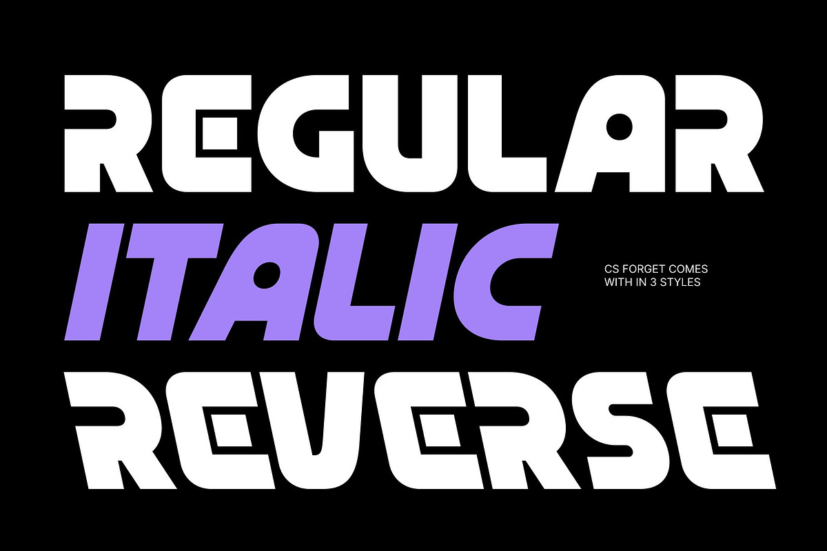 CS Forget – Modern Display Font, a Sans Serif Font by Craft Supply Co. (Photo 2 of 8)
