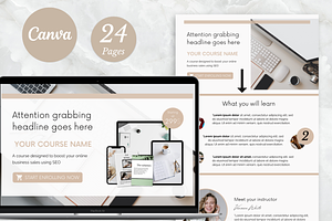 Canva Landing Page Template