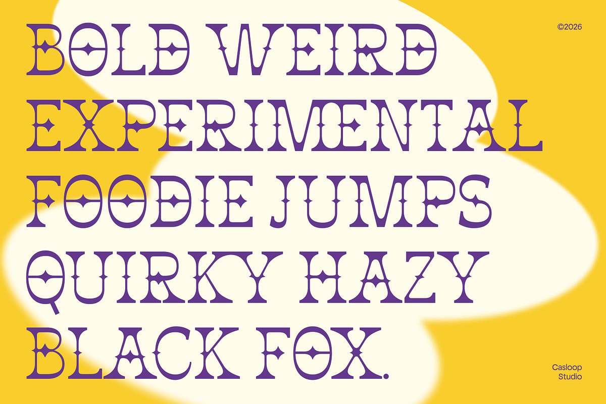 Jorix – Fluid Experimental Font, a Serif Font by Casloop Studio (Photo 3 of 10)