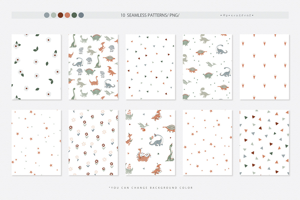 HAPPY DINO graphic set, an Object Graphic by erasovas (Photo 7 of 13)