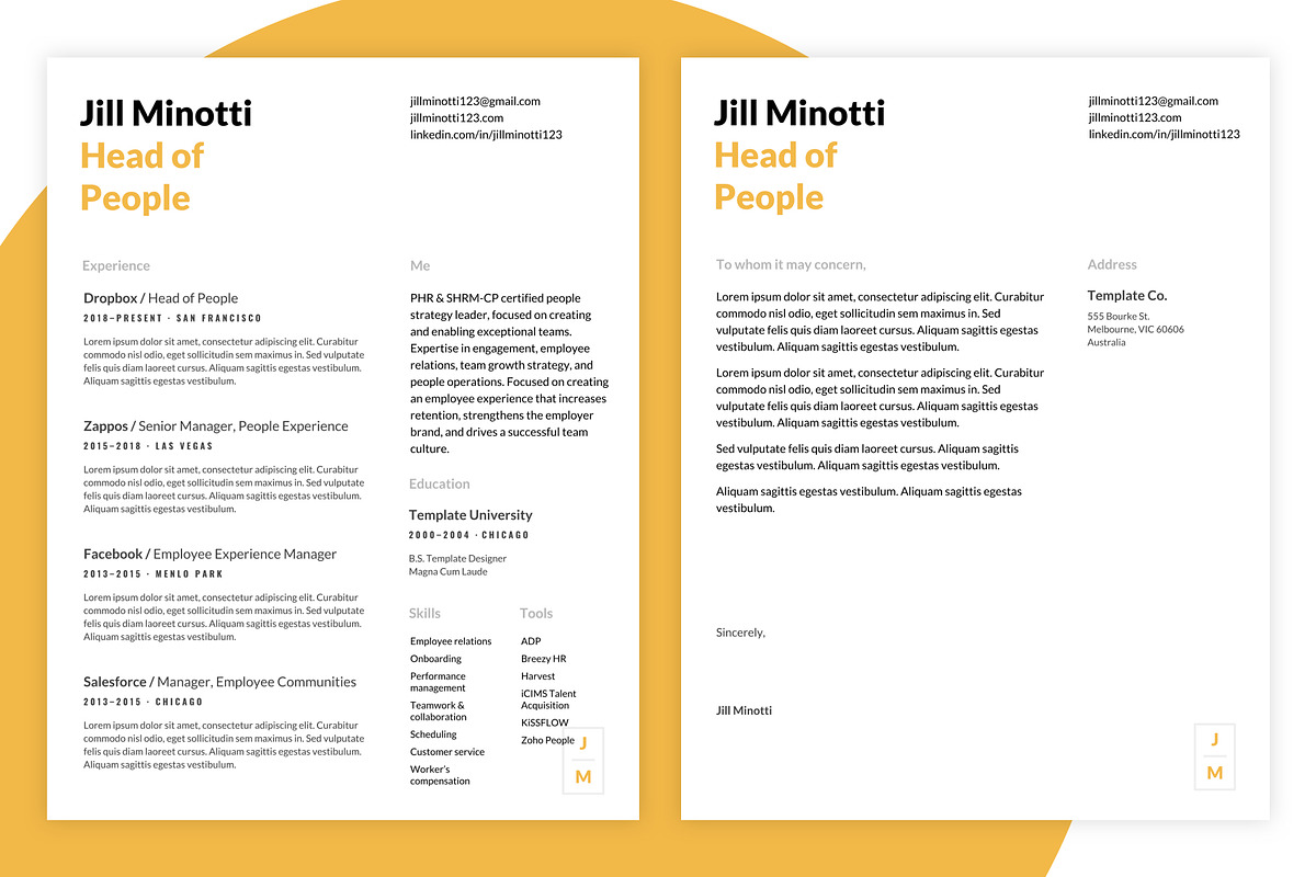 Human - Resume and Cover Letter, a Resume Template by Sleeper Labs (Photo 2 of 5)