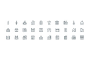 320 Buildings Line Icons, an Outline Icon by Vectors Market (Thumbnail 5 of 5)