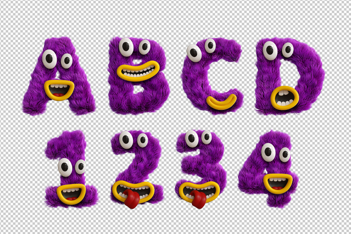 Happy Monster Font, a Font by Handmadefont