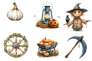 Antique Farming in Halloween Clipart, an Illustration by CreationArt (Thumbnail 5 of 5)