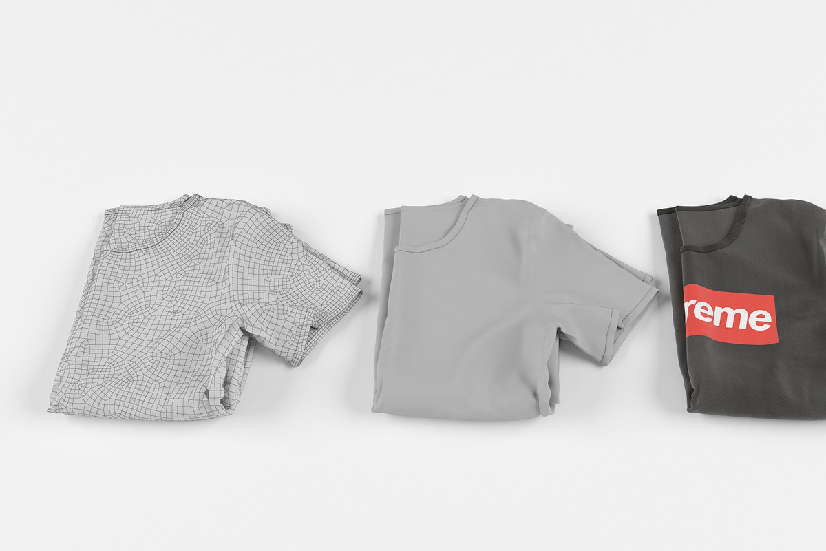 T-shirt collection 3D model, a Characters & Person 3D Model by mrGarret (Photo 10 of 17)