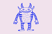 Cute Horned Monsters Illustrations, a Seasonal Illustration by Danil Polshin (Thumbnail 4 of 5)