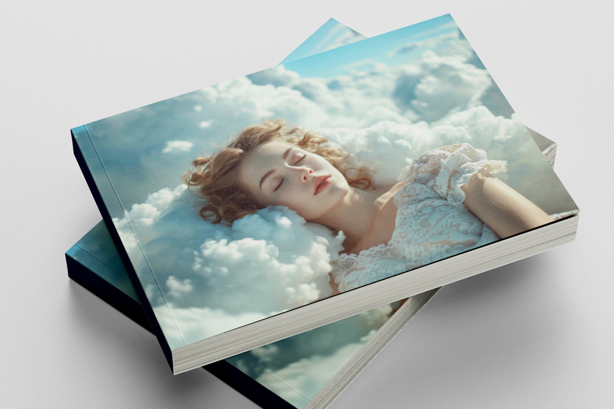 Sleeping in the clouds. 63 images, a Person Illustration by Handmadefont (Photo 13 of 13)