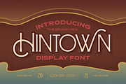Hintown - Display Font, a Serif Font by Letterhend Studio (Thumbnail 1 of 9)