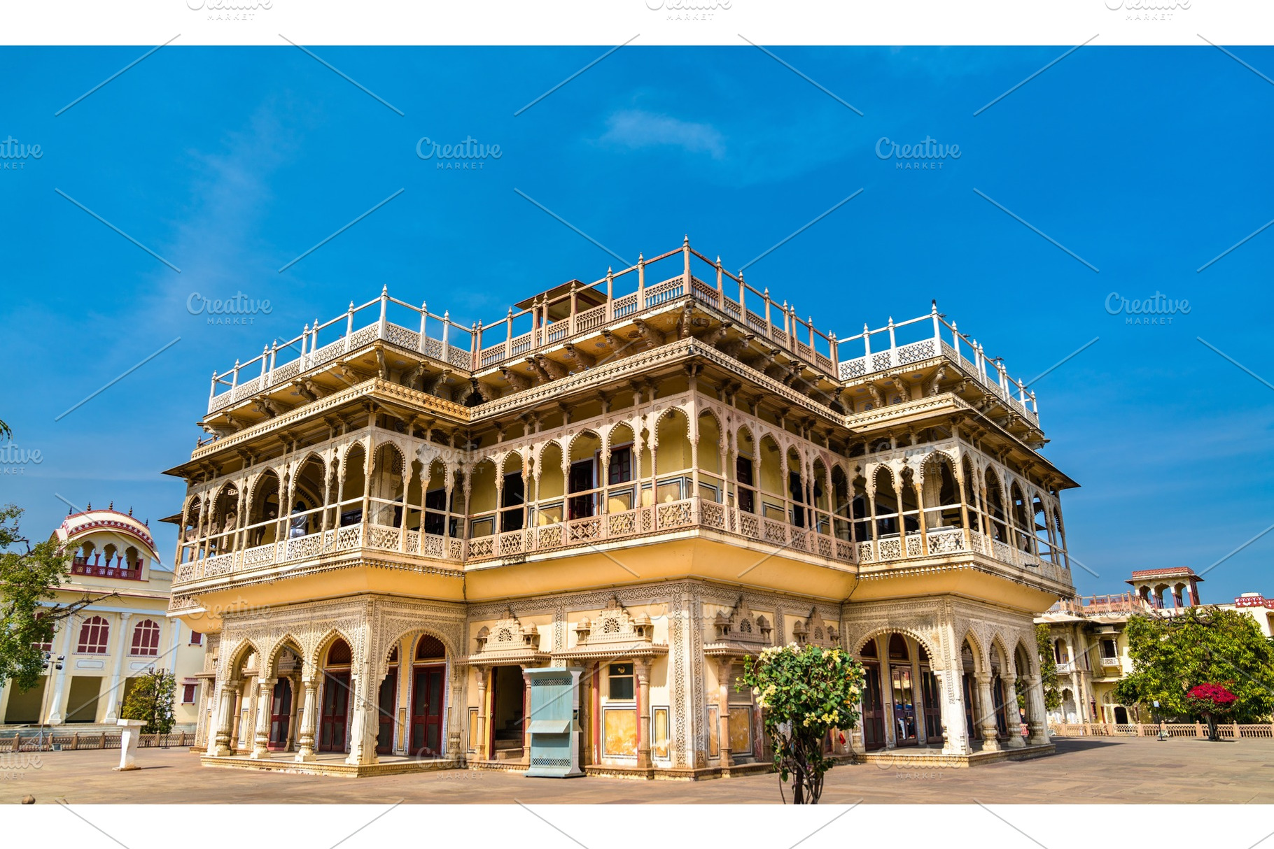 Mubarak mahal at city palace of jaipur rajastan india stock photo containing, an Architecture Photo by Leonid Andronov
