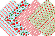 Cherry Digital Paper - Cottage Chic, a Pattern Graphic by Leska's Digitals (Thumbnail 2 of 5)