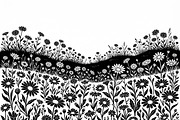 60 Daisy Flower Field Silhouette, a Seasonal Illustration by Amazin_art (Thumbnail 2 of 35)