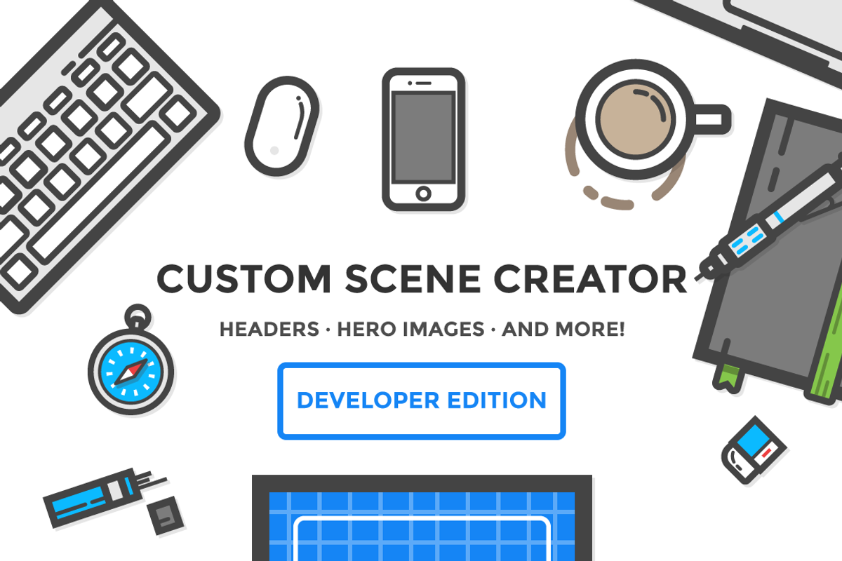 Hero & Header Creator - Developer, a Device Mockup by Sarunw (Photo 1 of 4)