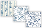 Tiny Blue Toile De Jouy Pattern, a Pattern Graphic by FloridPrintables (Thumbnail 4 of 9)