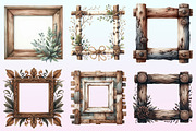 Wooden Frame Sublimation Clipart., a Graphic by CitraGraphics (Thumbnail 3 of 4)