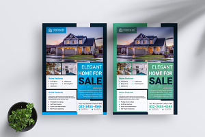 Modern Real Estate Flyer, a Flyer Template by Graphiexperto