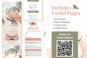 Pink Rose Wedding Website Invitation, a Landing Page Template by Everyday Perfection (Thumbnail 3 of 10)