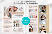 Canva Newsletter Template Fashion, an Email Template by PixelCraft (Thumbnail 2 of 15)