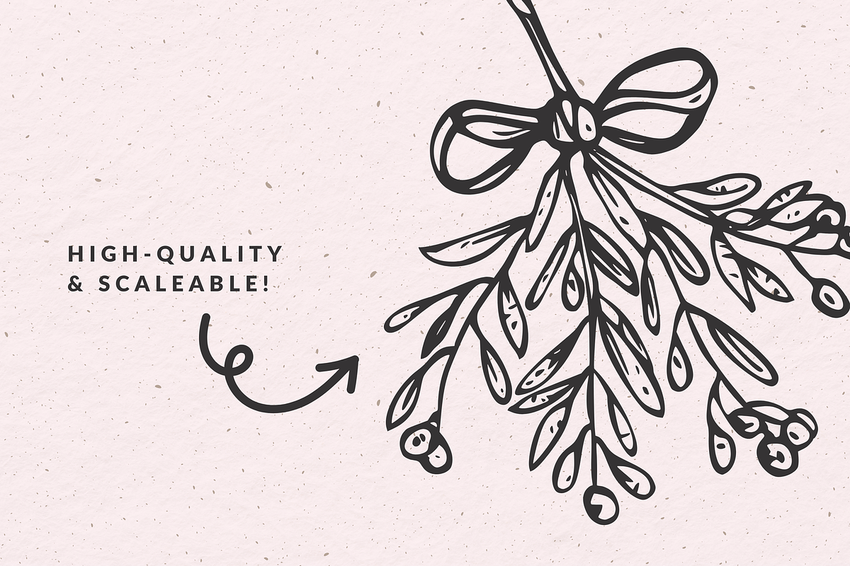 Christmas Clipart, Holiday Doodles, a Seasonal Illustration by The October Creative (Photo 4 of 5)