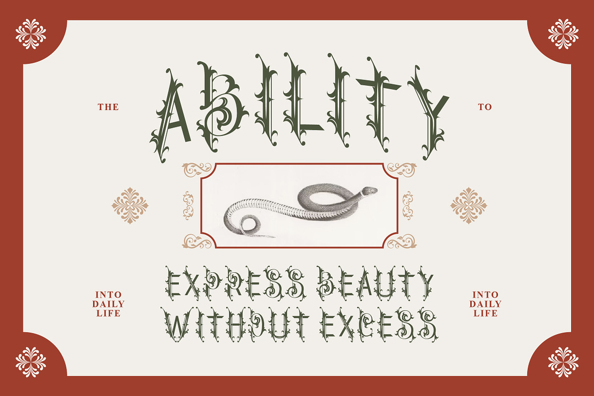 Clister – Blackletter Ornamental, a Blackletter Font by Vadovastd (Photo 4 of 7)