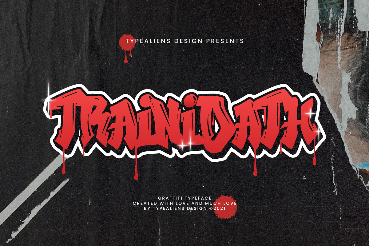 Trainidath, a Font by ilhamtaro (Photo 1 of 10)