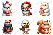 Grumpy Animals Clipart Bundle, an Illustration by designcity5 (Thumbnail 3 of 5)
