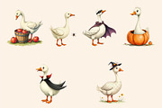 Silly Goose Halloween Clipart PNG, an Object Graphic by Printable Pretty Studio (Thumbnail 4 of 5)
