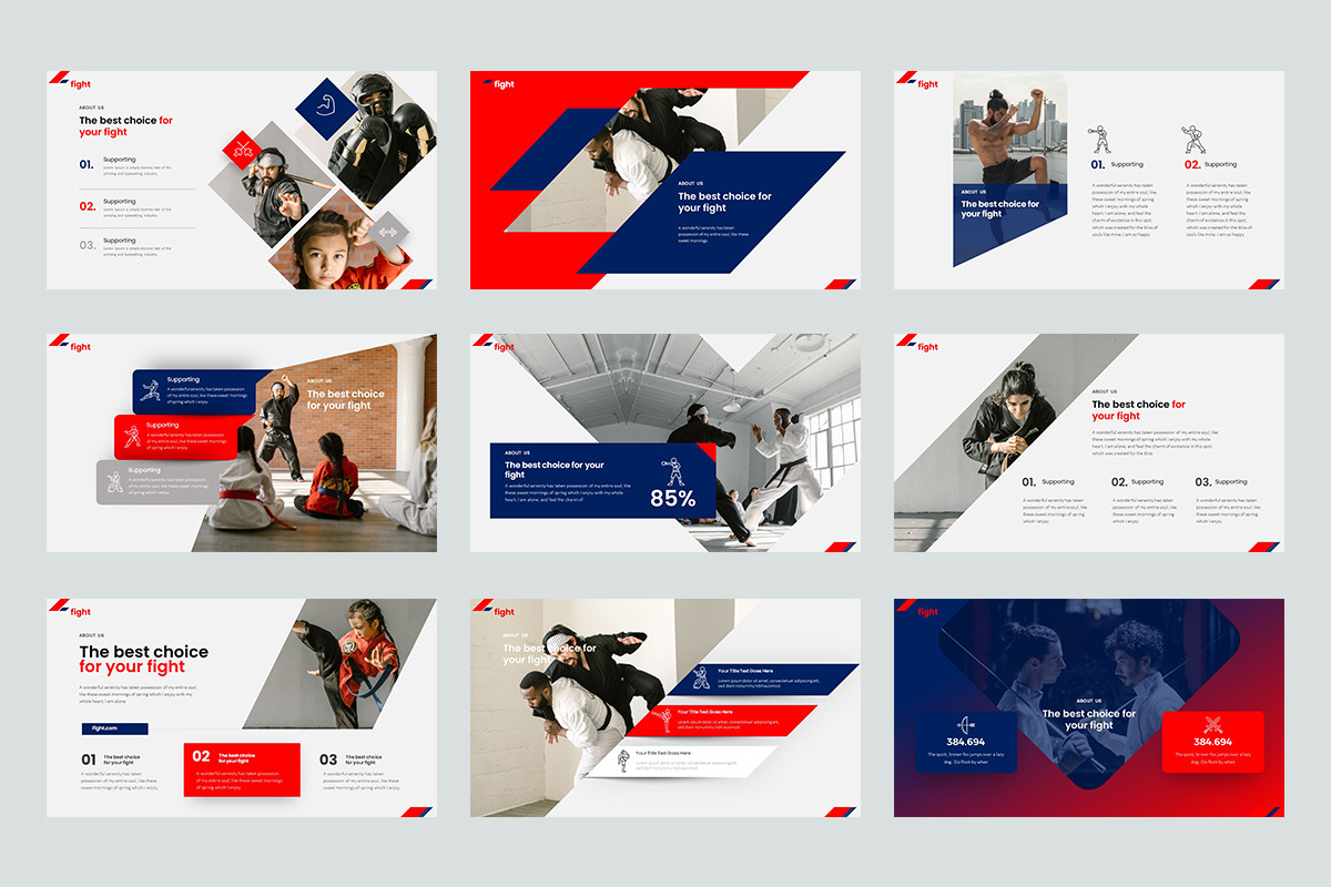 Fight Powerpoint Presentation, a Presentation Template by Stock Shape