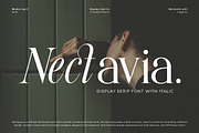 Nectavia - Display Serif Font, a Serif Font by Flawless And Co (Thumbnail 1 of 10)