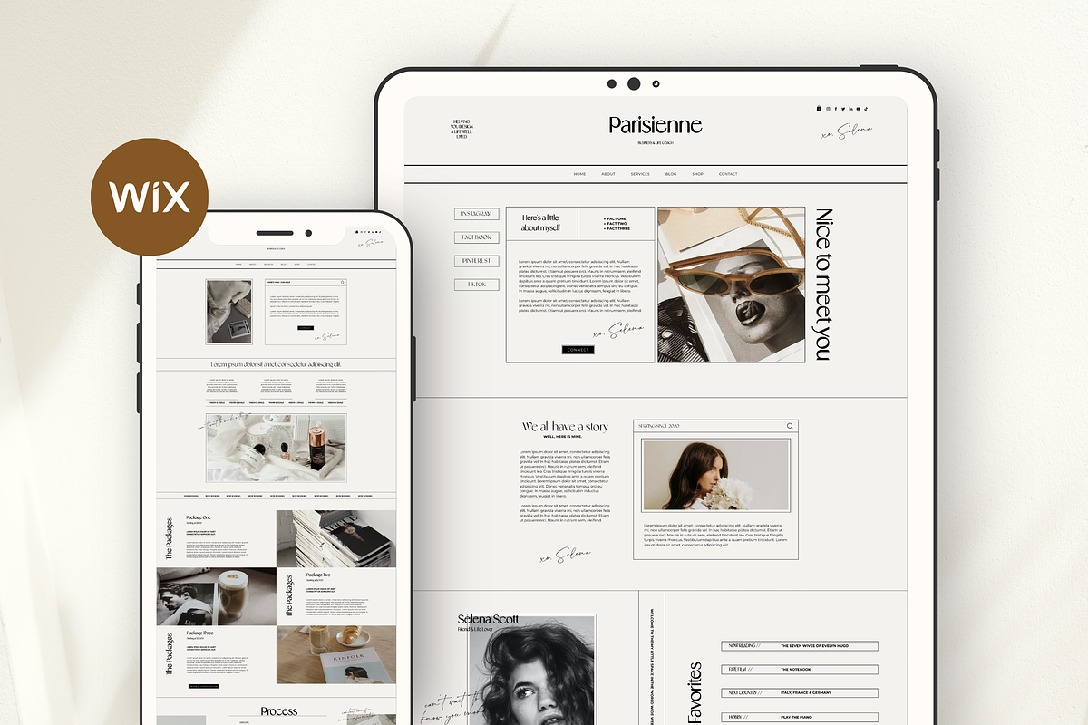 Wix Website Template Small Business, a Wix Template by Branding Babe Co. (Photo 8 of 10)