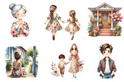 Mothers Day Clipart, an Illustration by CreationArt (Thumbnail 7 of 7)