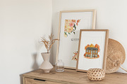 Persimmon Manor Vintage Fall Garden, a Decorative Illustration by Catch the Dream Art (Thumbnail 2 of 15)