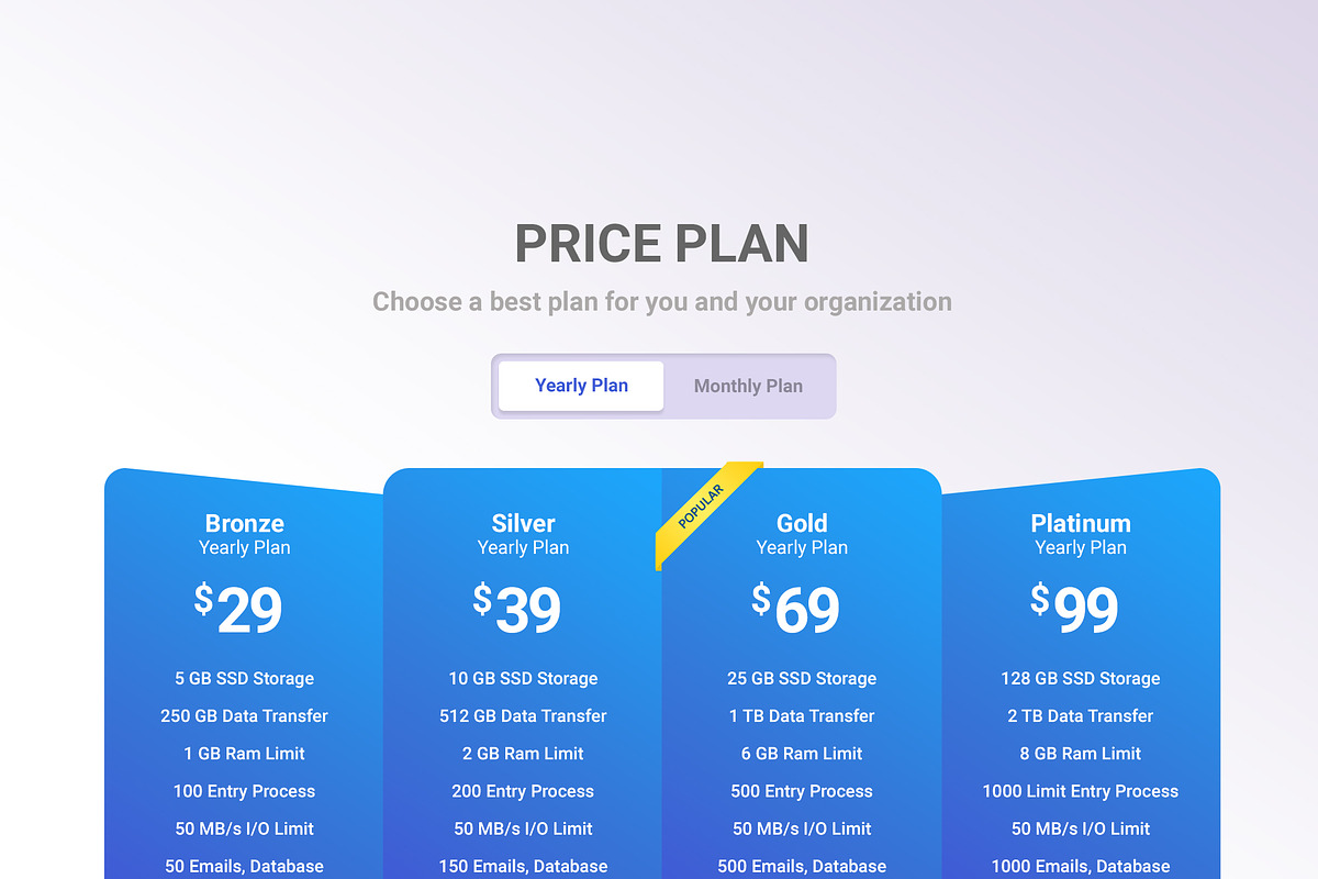 39 Mega Price Tables Bundle, an UI Kit Template by Smashing_Studio (Photo 30 of 40)