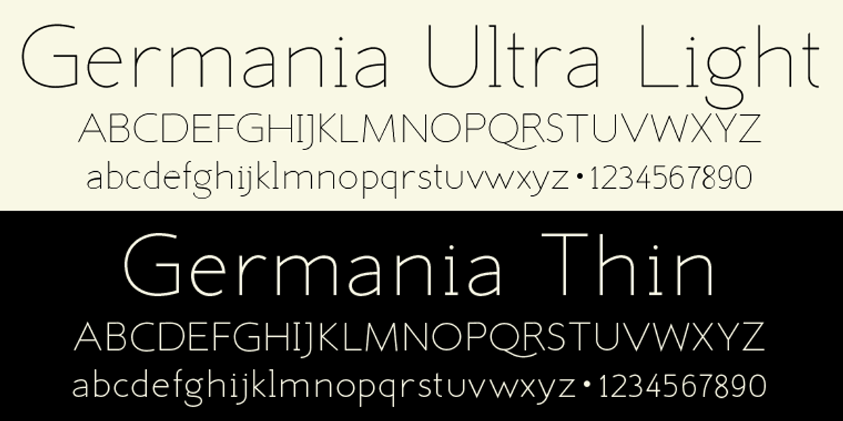 Germania, a Sans Serif Font by Wiescher-Design (Photo 2 of 7)