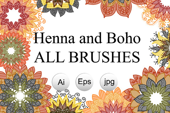 Henna and Boho All Brushes preview 5