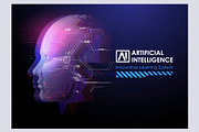 Futuristic posters AI, a Technology Illustration by Andrew_Derr (Thumbnail 7 of 11)