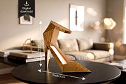 Pointed high heel - 3d papercraft, a Card Template by PAPER amaze (Thumbnail 1 of 3)