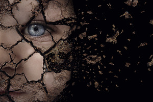 Broken containing baby, blue eye, and future